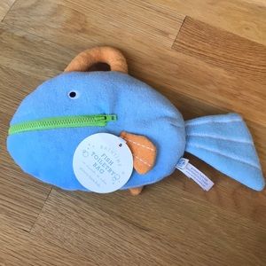 Pottery Barn Kids Terry Cloth Fish Toiletry Bag with Handle